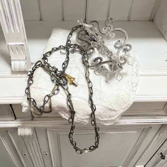 Hanging Chandelier Jewel Beaded Ceiling Pendant Light Shade - Picture 12 of 16